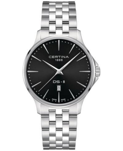 Certina Men's Swiss DS-8 Stainless Steel Bracelet Watch 40mm