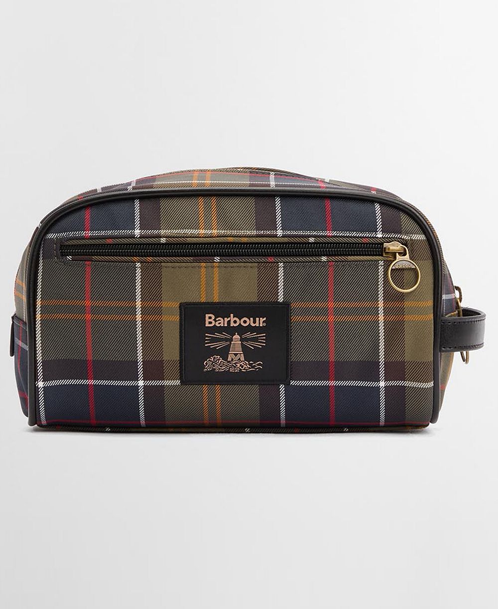 Мужская косметичка Barbour в клетку