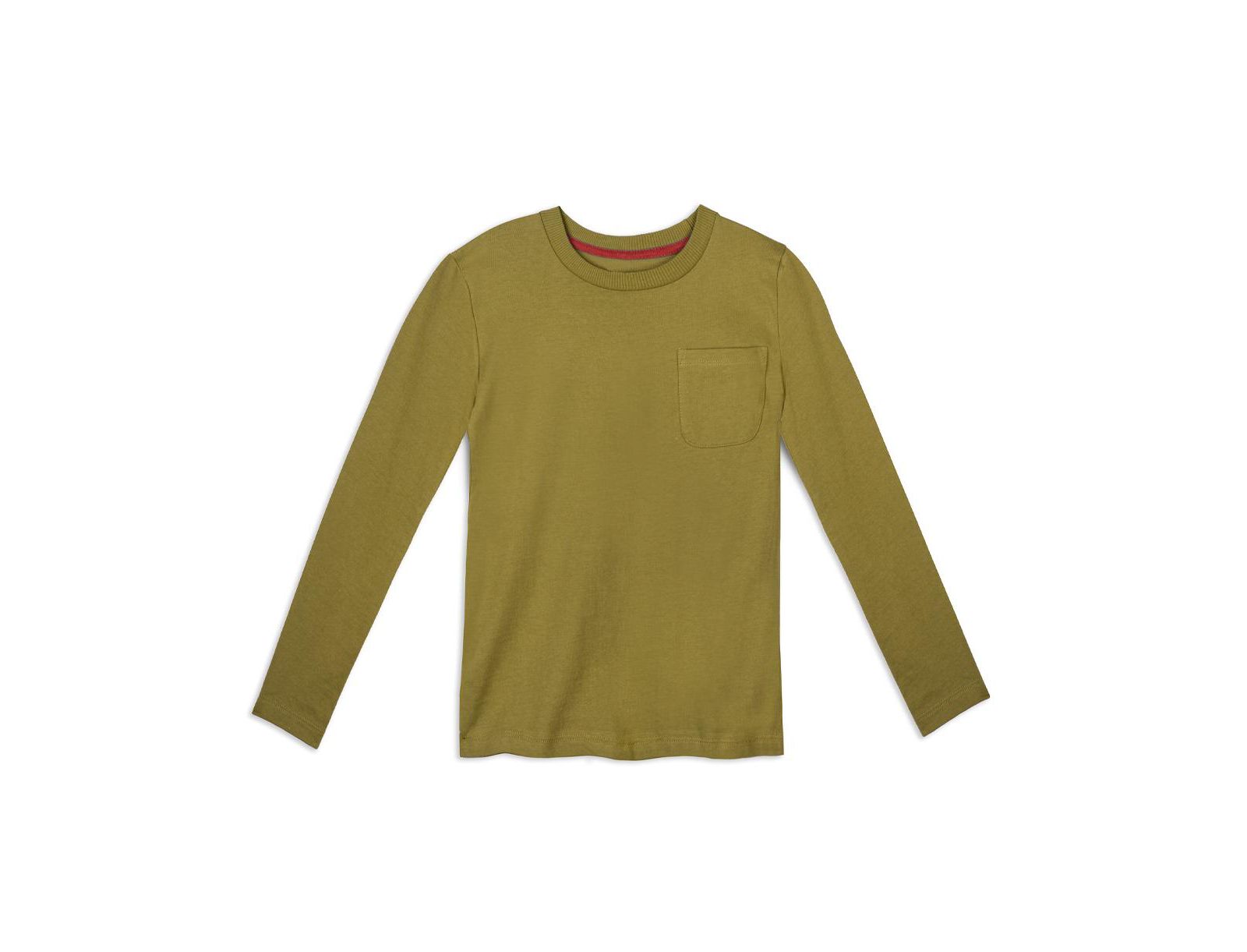 Mightly Kids Fair Trade Organic Cotton Long Sleeve Pocket T-Shirt