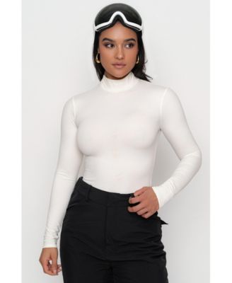 JLUXLABEL Women's Turtleneck Long Sleeve Top