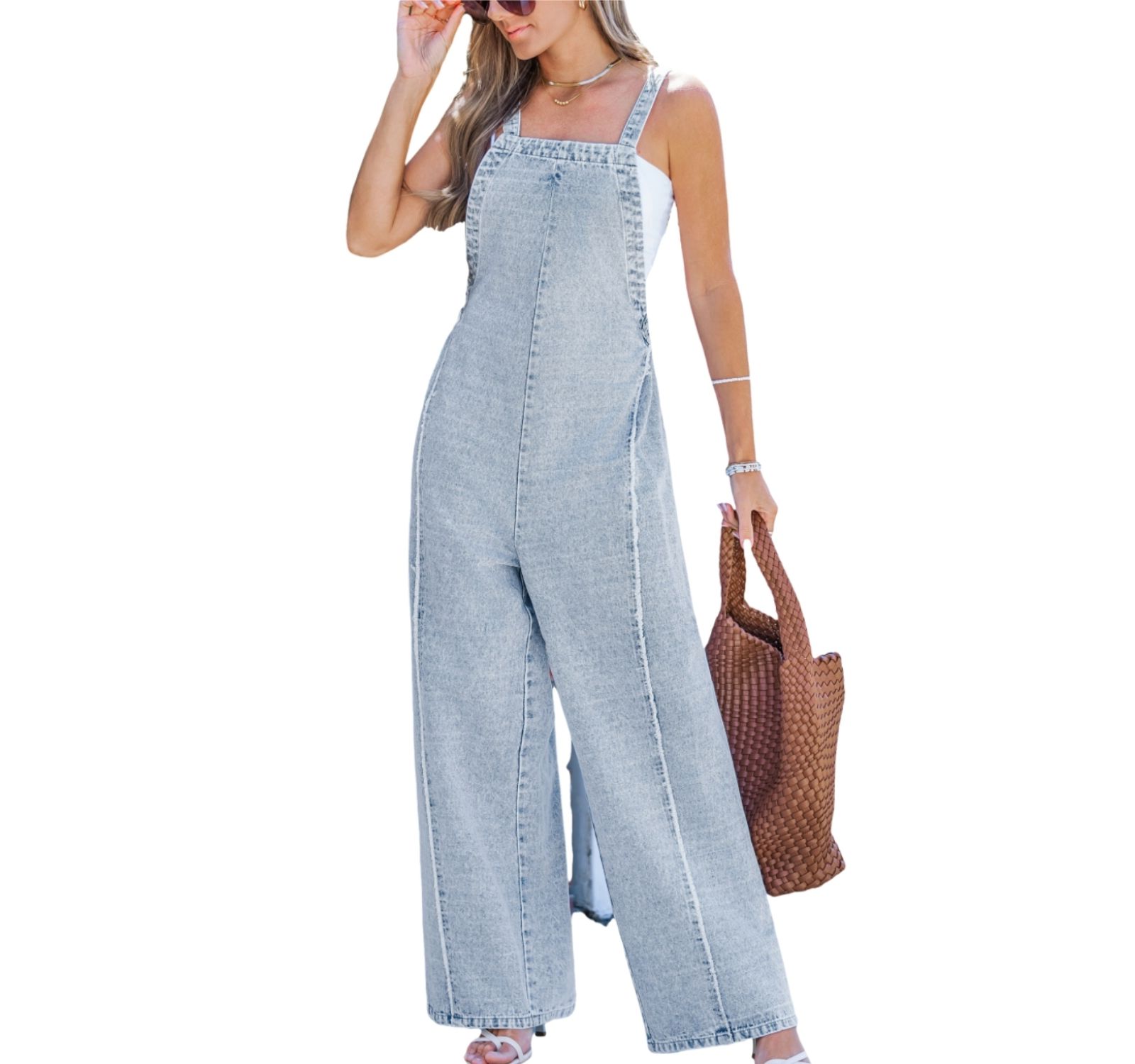 Cupshe Women's Retro Denim Overalls
