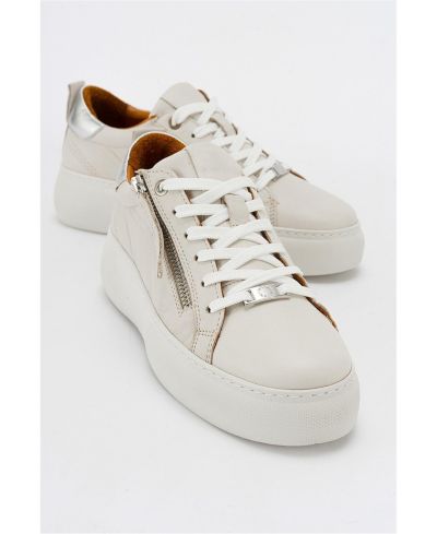Кожаные кеды Allie Leather Zip (Женские)