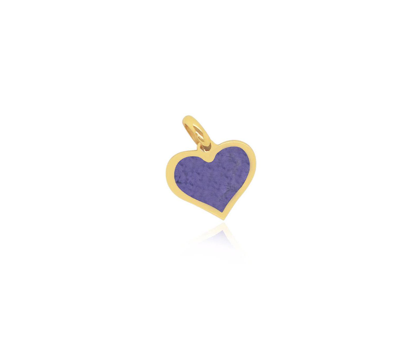 The Lovery Amethyst Heart Charm - 14 мм