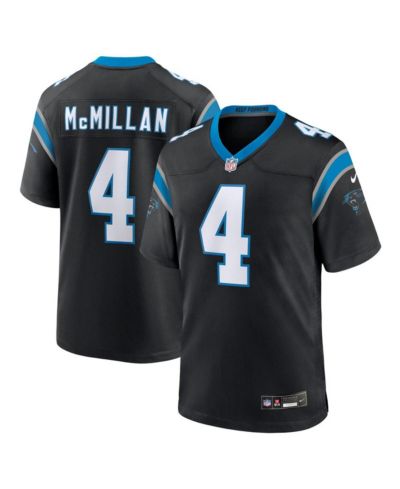 Мужская игровая джерси Nike Tetairoa McMillan Black Carolina Panthers 2025 NFL Draft