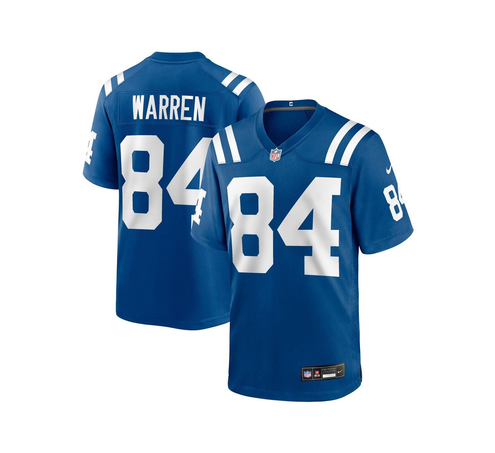 Мужская игровая джерси Nike Tyler Warren Indianapolis Colts 2025 NFL Draft