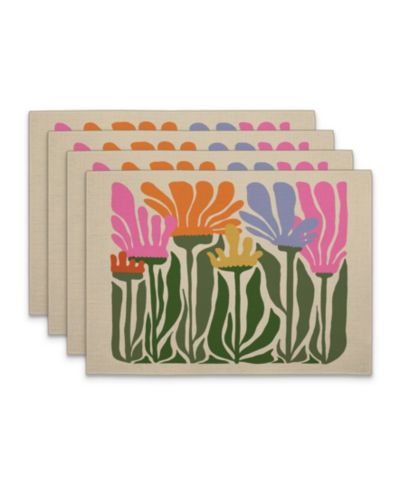 Служанки CounterArt Matisse Garden Premier Fabric Set of 4