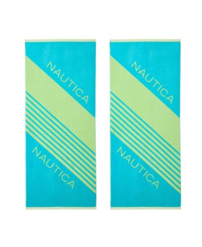 Набор пляжных полотенец Nautica с логотипом, 68" X 36"