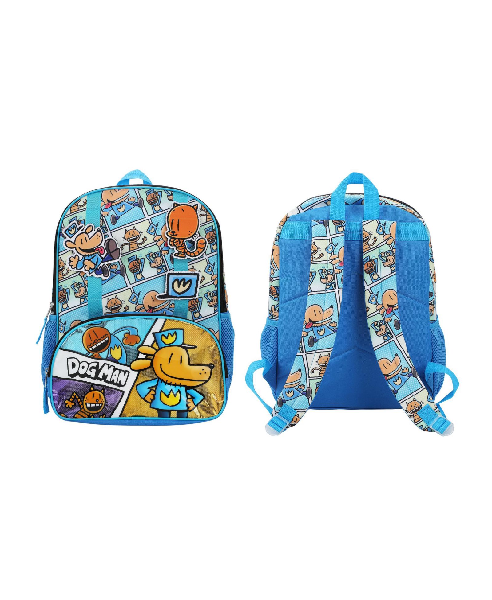 Dog Man 16" Kid's Backpack For School And Travel