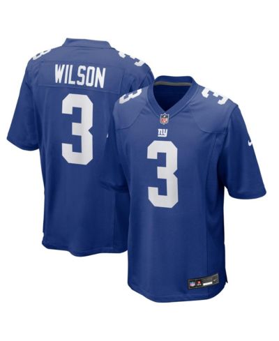 Мужская игровая джерси Nike Russell Wilson Royal New York Giants