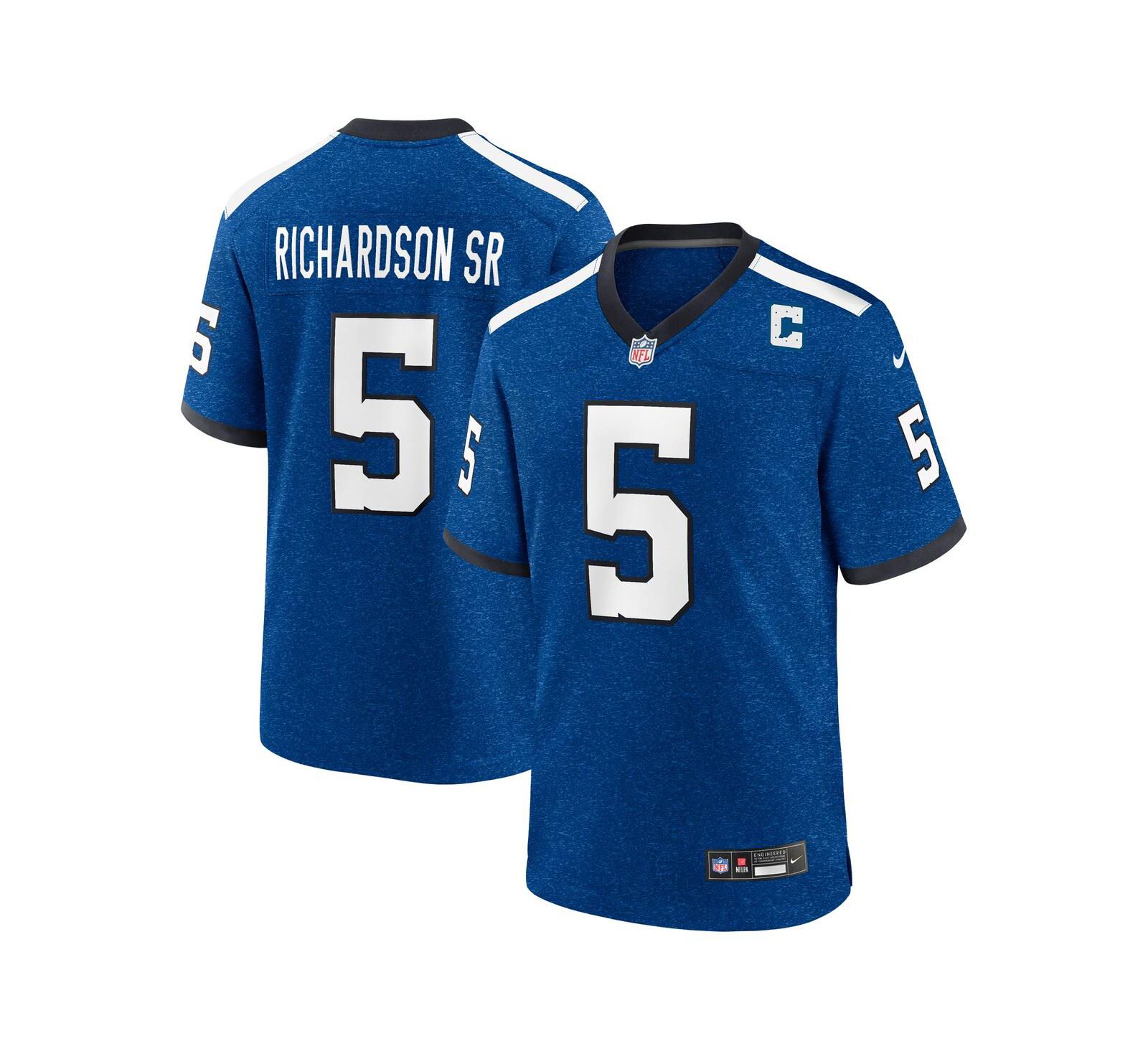 Мужская джерси Nike Anthony Richardson Sr. Royal Indianapolis Colts Alternate Indiana Nights Game