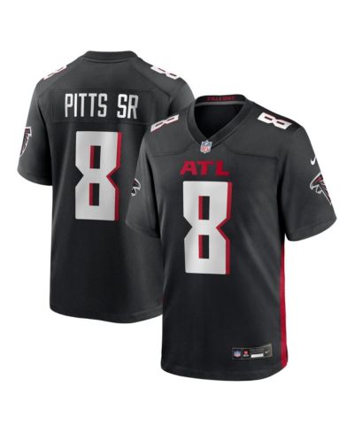 Мужская джерси Nike Kyle Pitts Sr. Black Atlanta Falcons Team Game