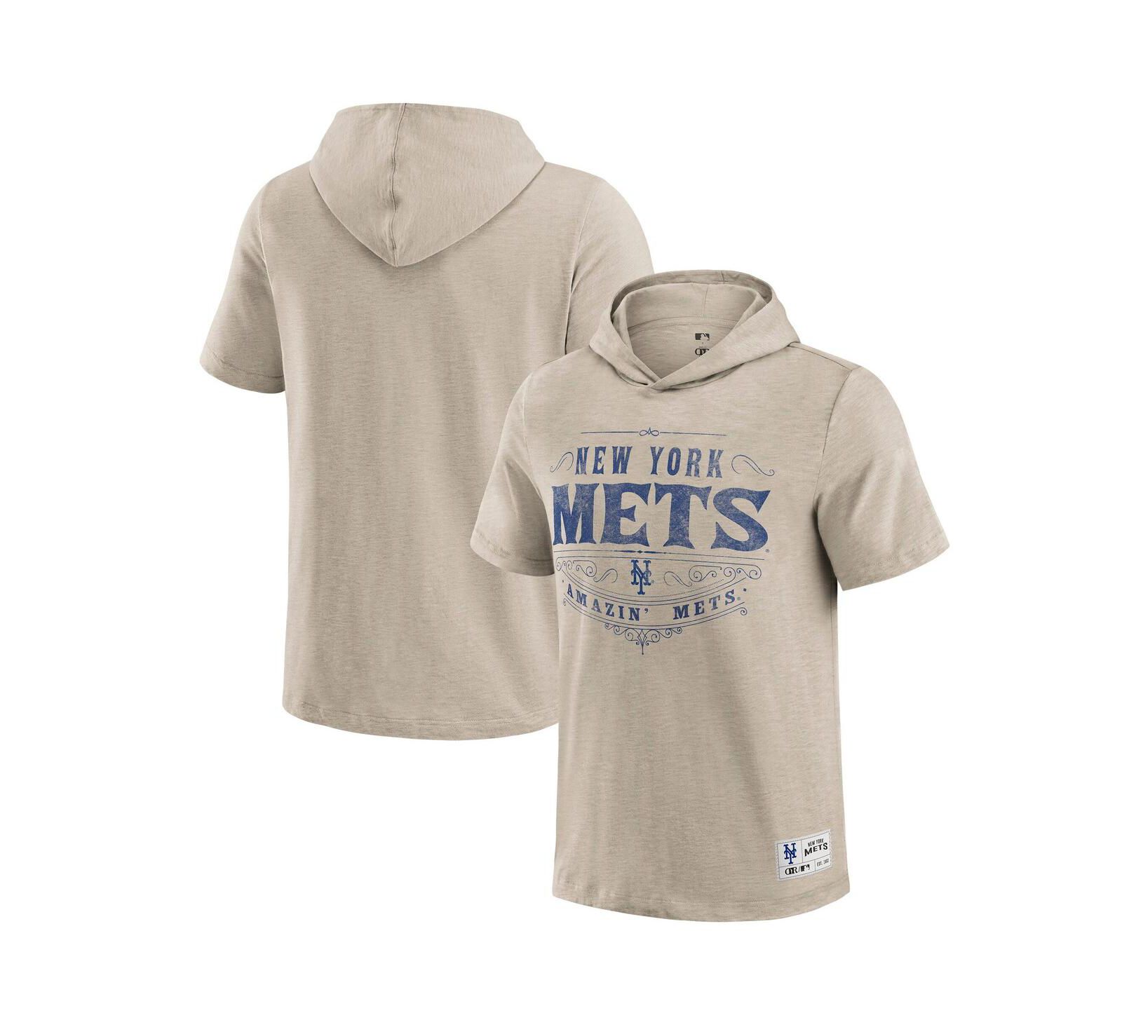 Fanatics Мужская бежевая толстовка с капюшоном New York Mets