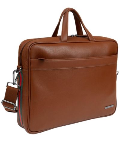 Мужской кожаный портфель The Hey Handsome 18in Pebble Grain