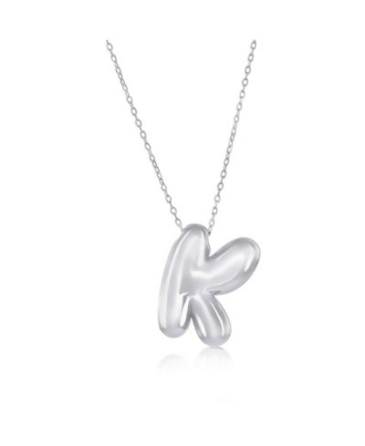 Simona ожерелье Sterling Bubble Initial