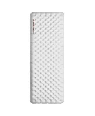 Naturehike ultralight insulated sleeping pad with R5.8, 3.2 inch thick inflatable double mat for camping and hiking, includes inflator bag.