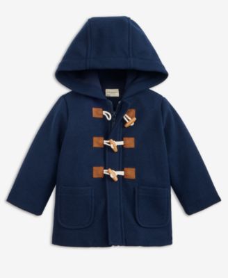 First Impressions Baby Boys Hooded Toggle-Closure Peacoat, Macy's Exclusive