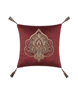 J Queen New York Calistoga Embellished Decorative Pillow, 18" x 18"