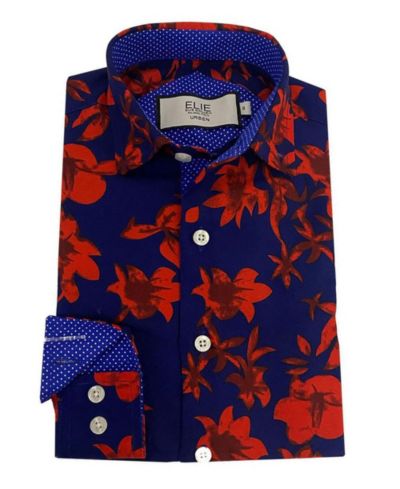 Мужская рубашка Elie Balleh Big Boys Navy Floral