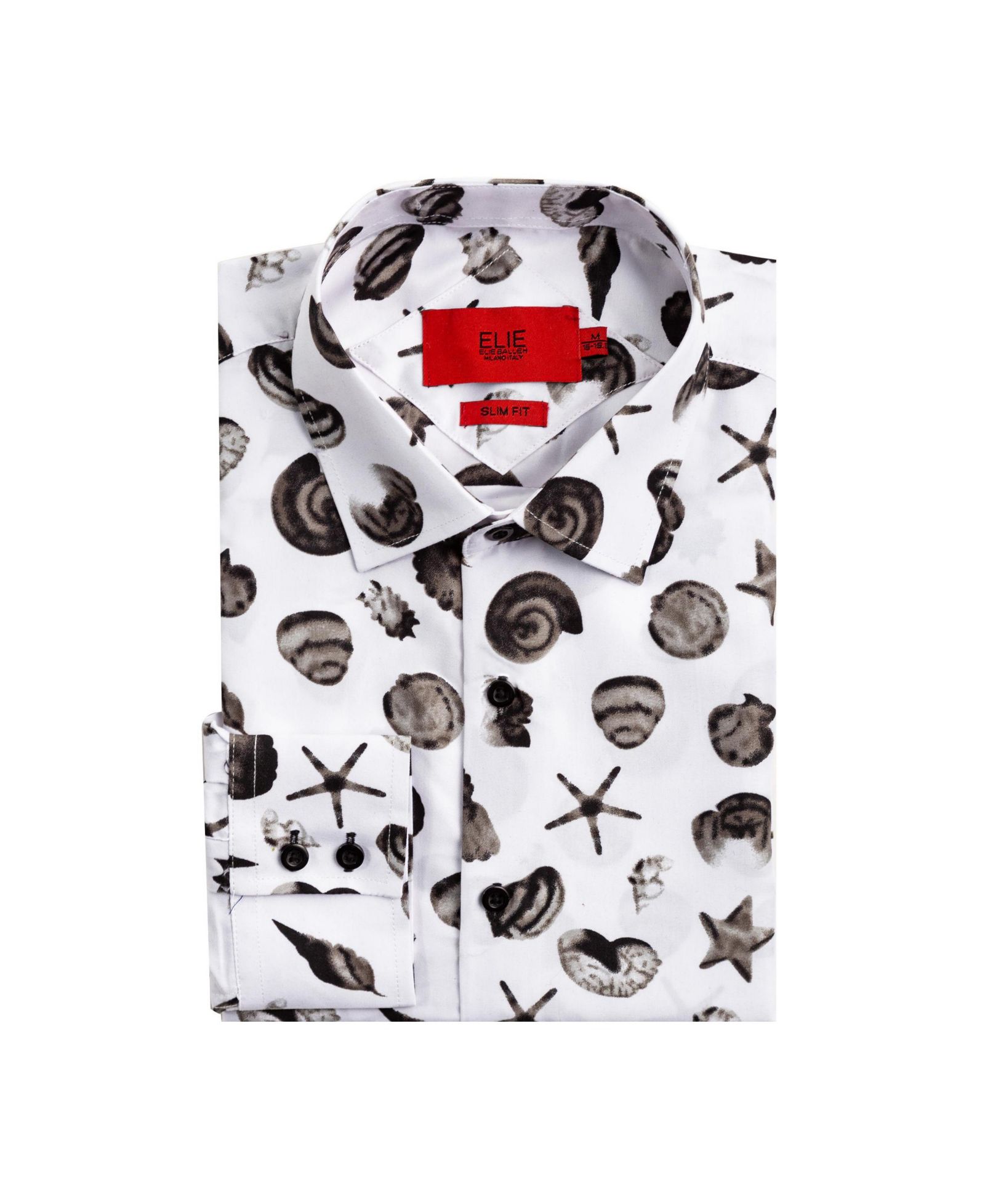 Рубашка Elie Balleh для мальчиков Slim Fit с принтом Sea Shell