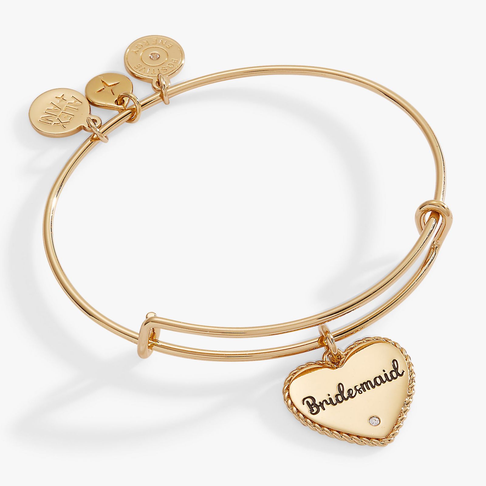 Bridesmaid Heart Bangle Bracelet