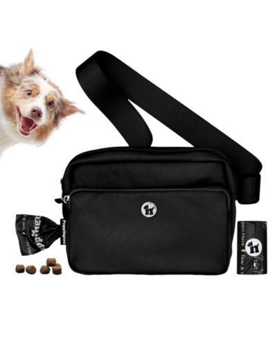 3-in-1 Crossbody Dog Walk Bag with Matching Planet-Safe Dog Poop Bags