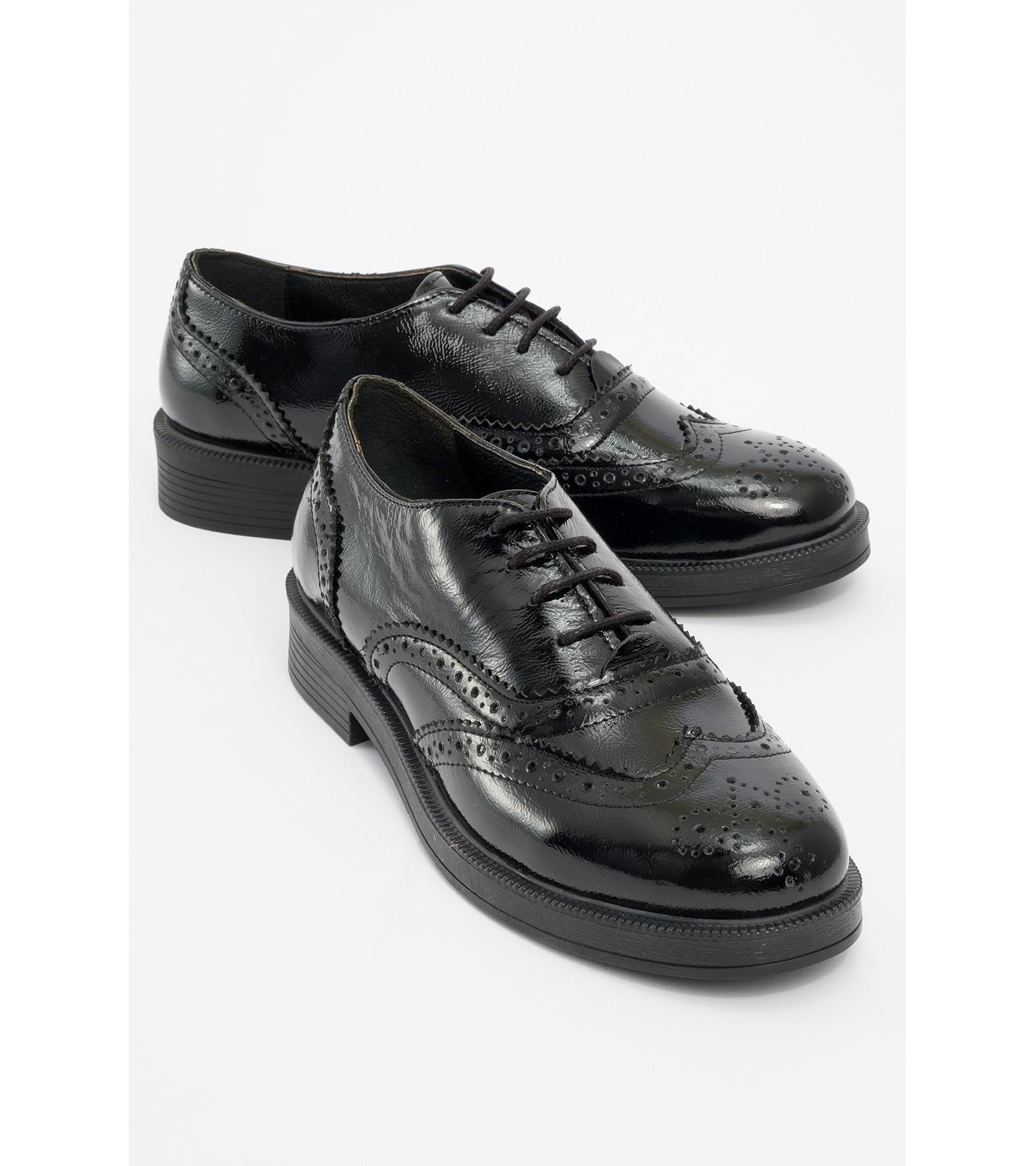 Туфли Forever & Always Shoes Women's Lace-Up Leather Oxford на устойчивом каблуке