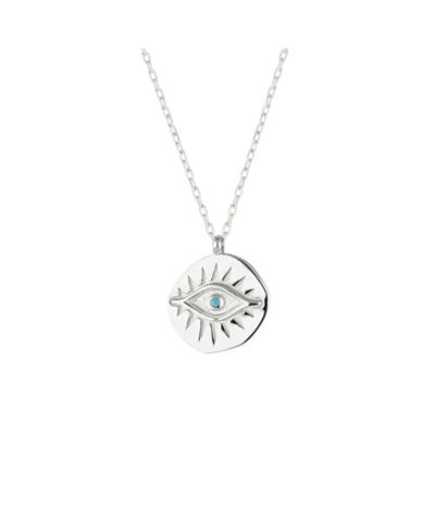 Ожерелье Spero London Eye Coin Sterling Evil Eye
