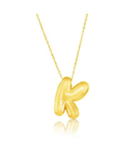 Подвеска Simona Sterling Plated Bubble Initial