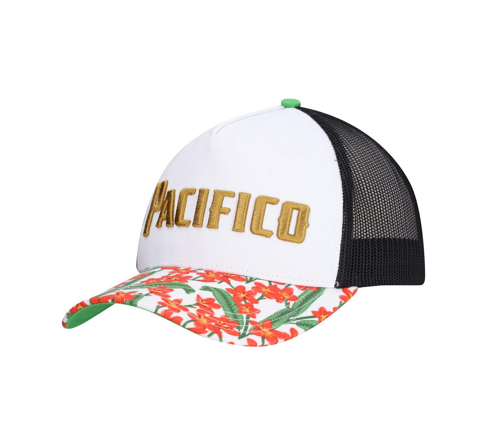 Lids Мужская регулируемая кепка Pacifico A-Frame Floral Trucker, белая