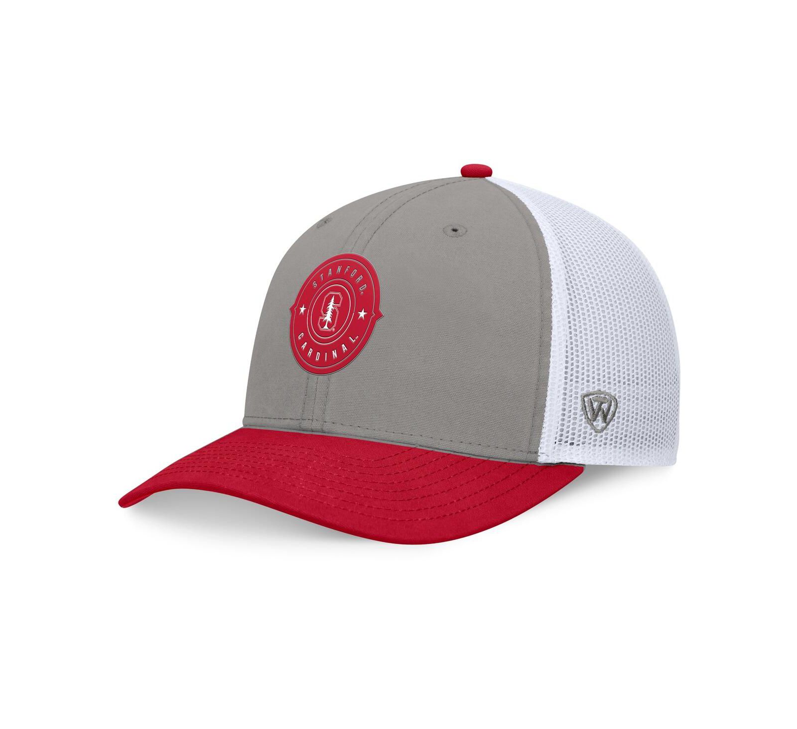 Top of the World Men's Gray/Cardinal Stanford Cardinal Rob Trucker Adjustable Hat