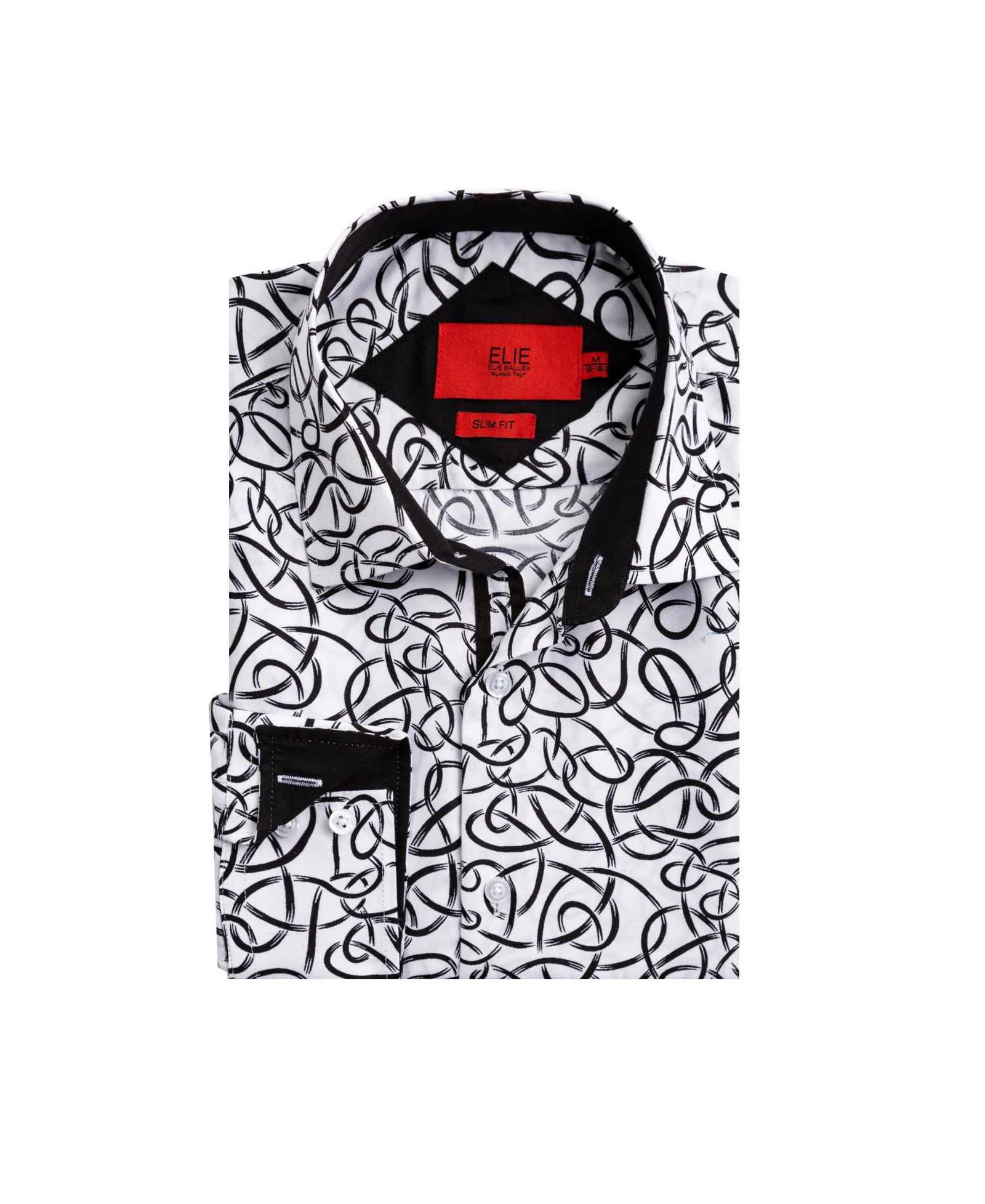 Мужская рубашка Elie Balleh Junior Slim Fit Swirl Print Button-Down