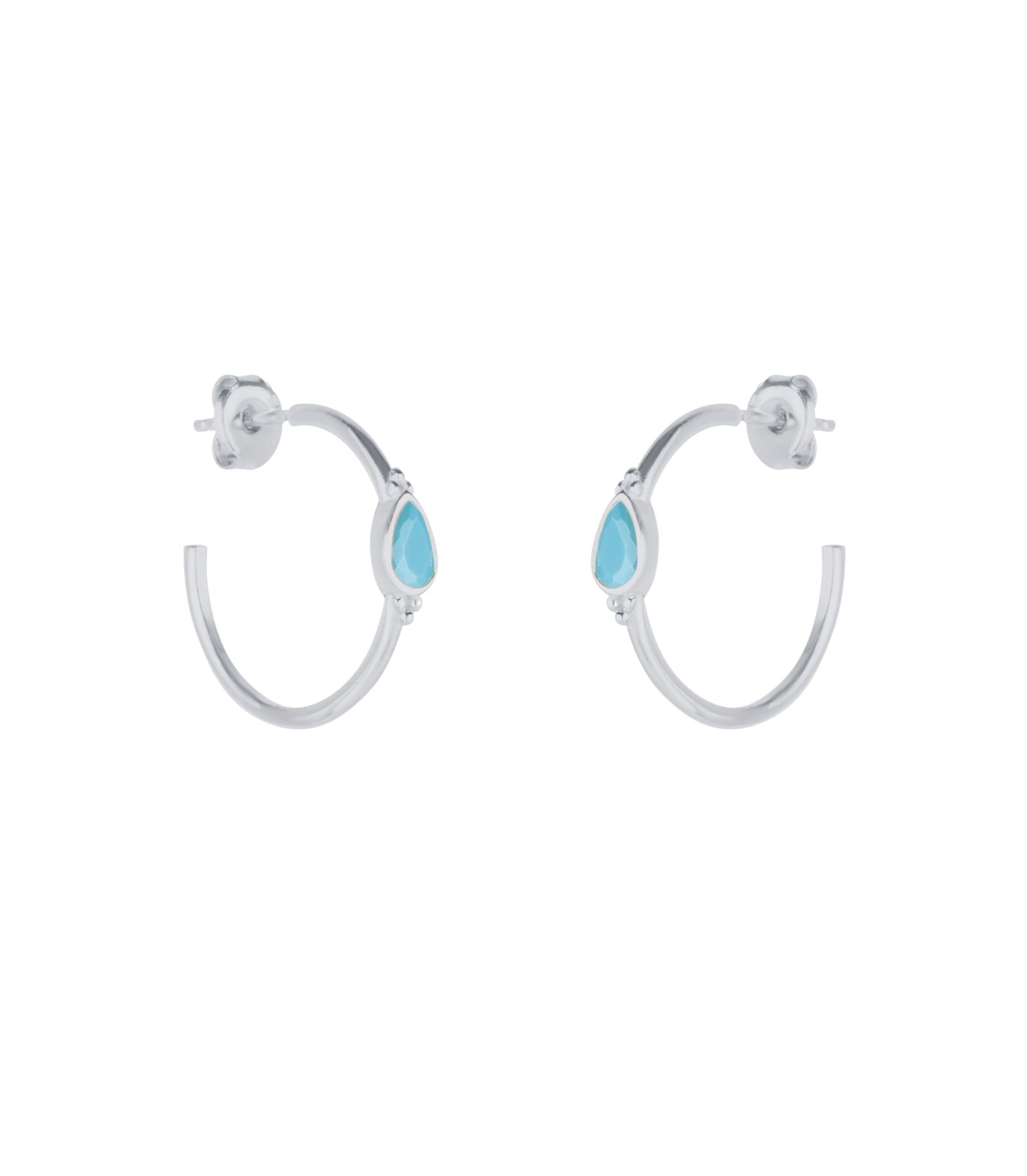Серьги Spero London Drop Solitaire, Sterling Silver