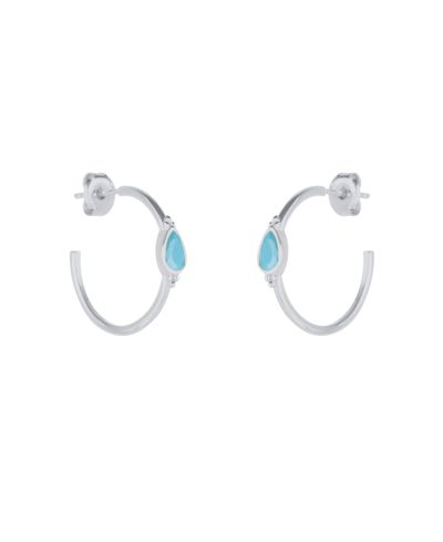 Серьги Spero London Drop Solitaire, Sterling Silver
