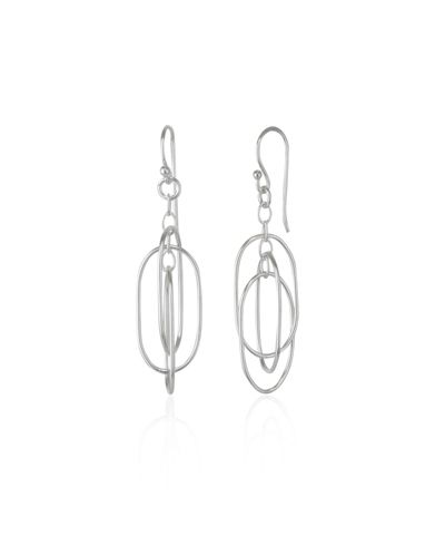 Spero London серьги Nested Loop 3D из стерлингового серебра