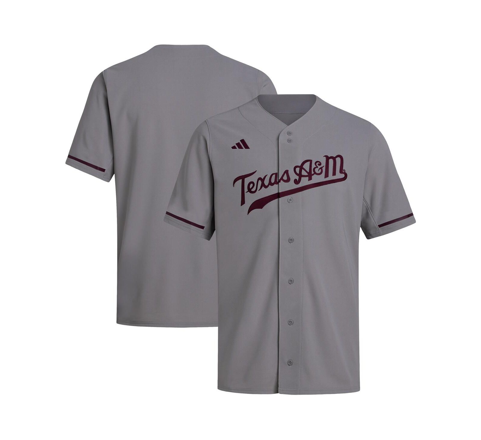 Мужская джерси Adidas Texas A&M Aggies Replica Baseball Gray