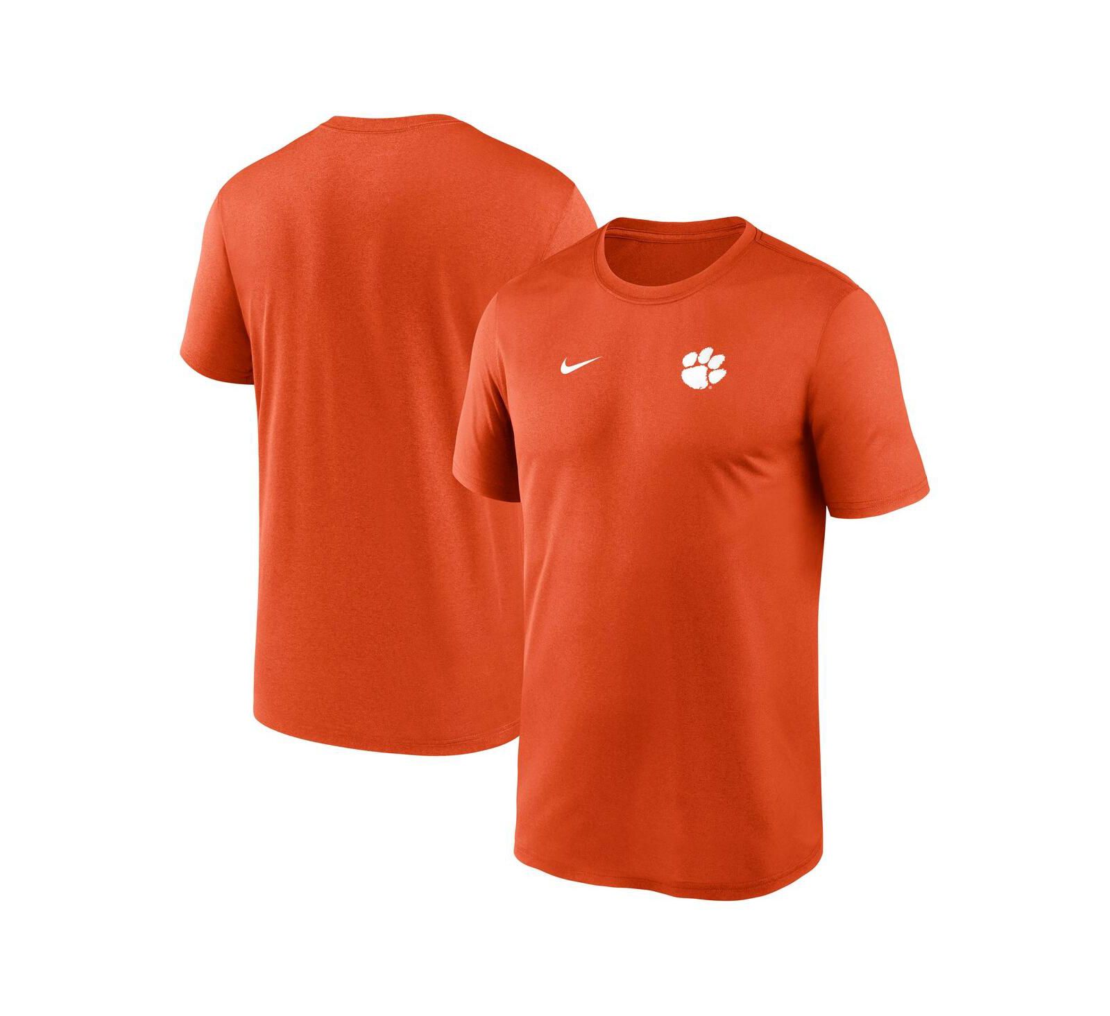 Nike Men's Orange Clemson Tigers 2025 Sideline Small Logo Legend Performance T-Shirt