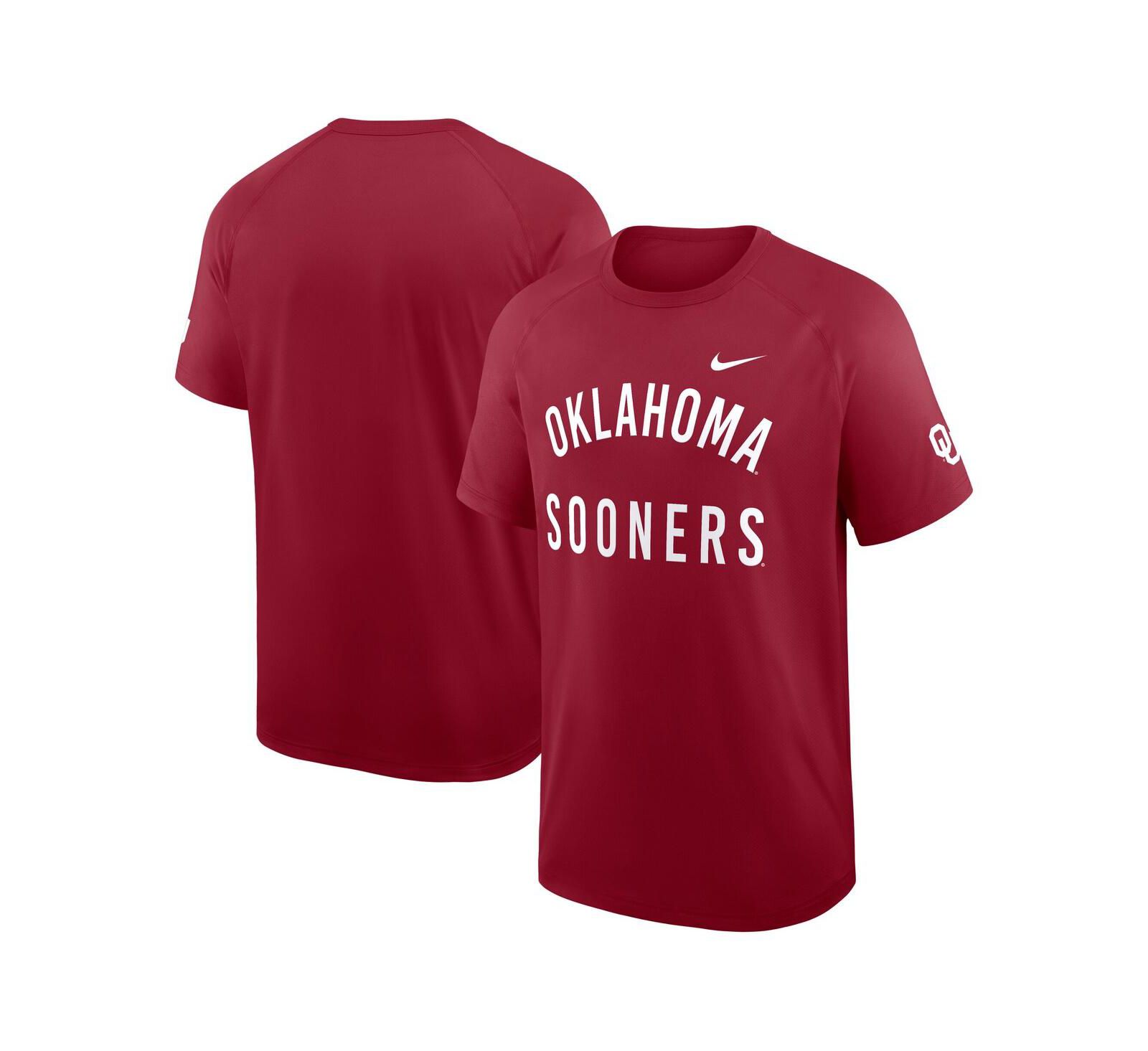 Nike Мужская футболка Nike Oklahoma Sooners Ready Raglan Premium Performance