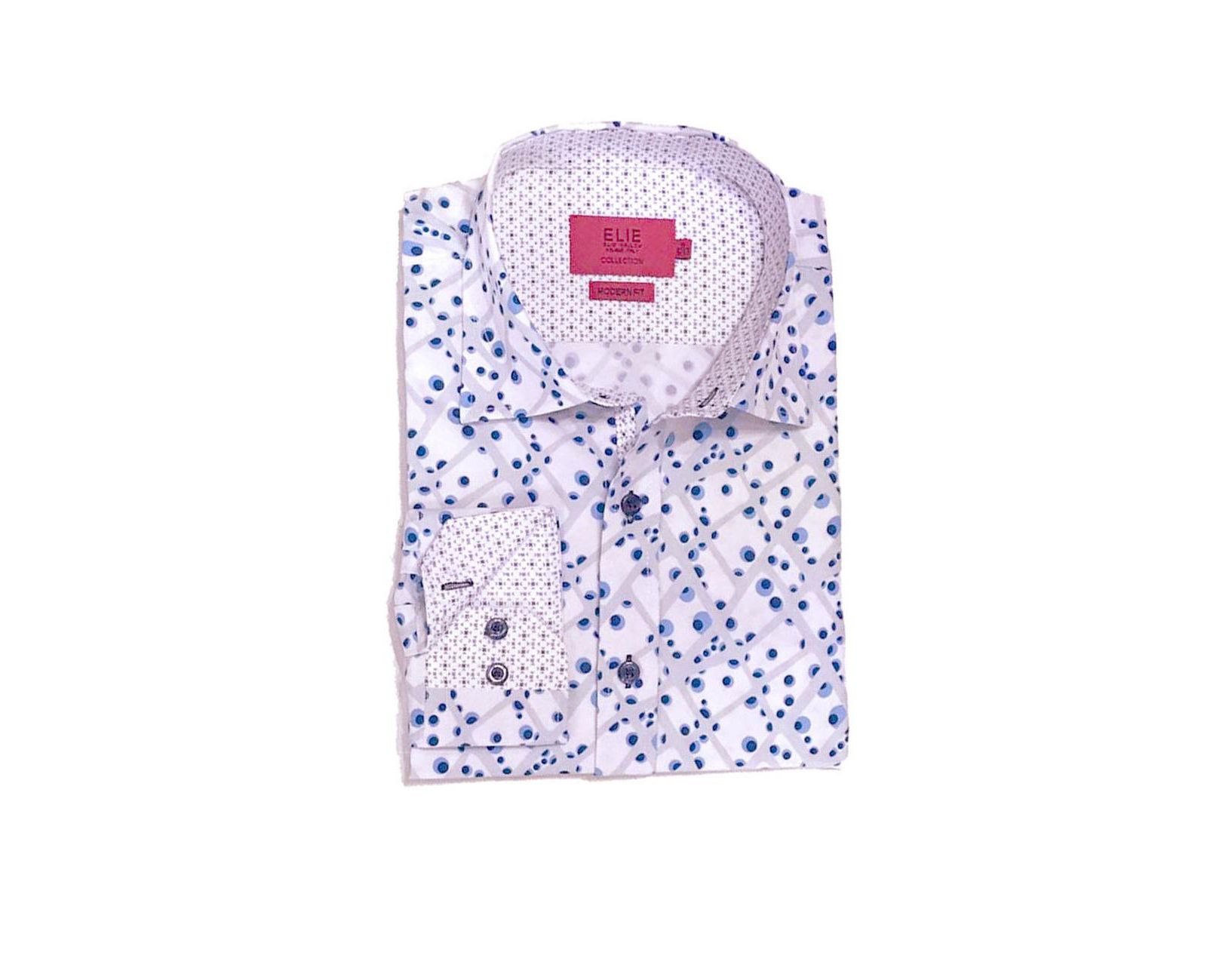 Elie Balleh Little Boys White Slim Fit Dress Button-Down Shirt