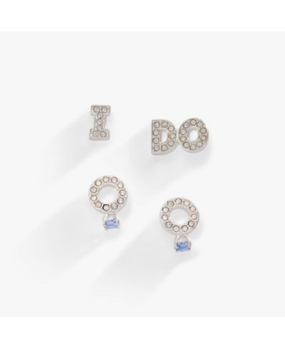 Набор серьги-гвоздики Bridal I Do Duo