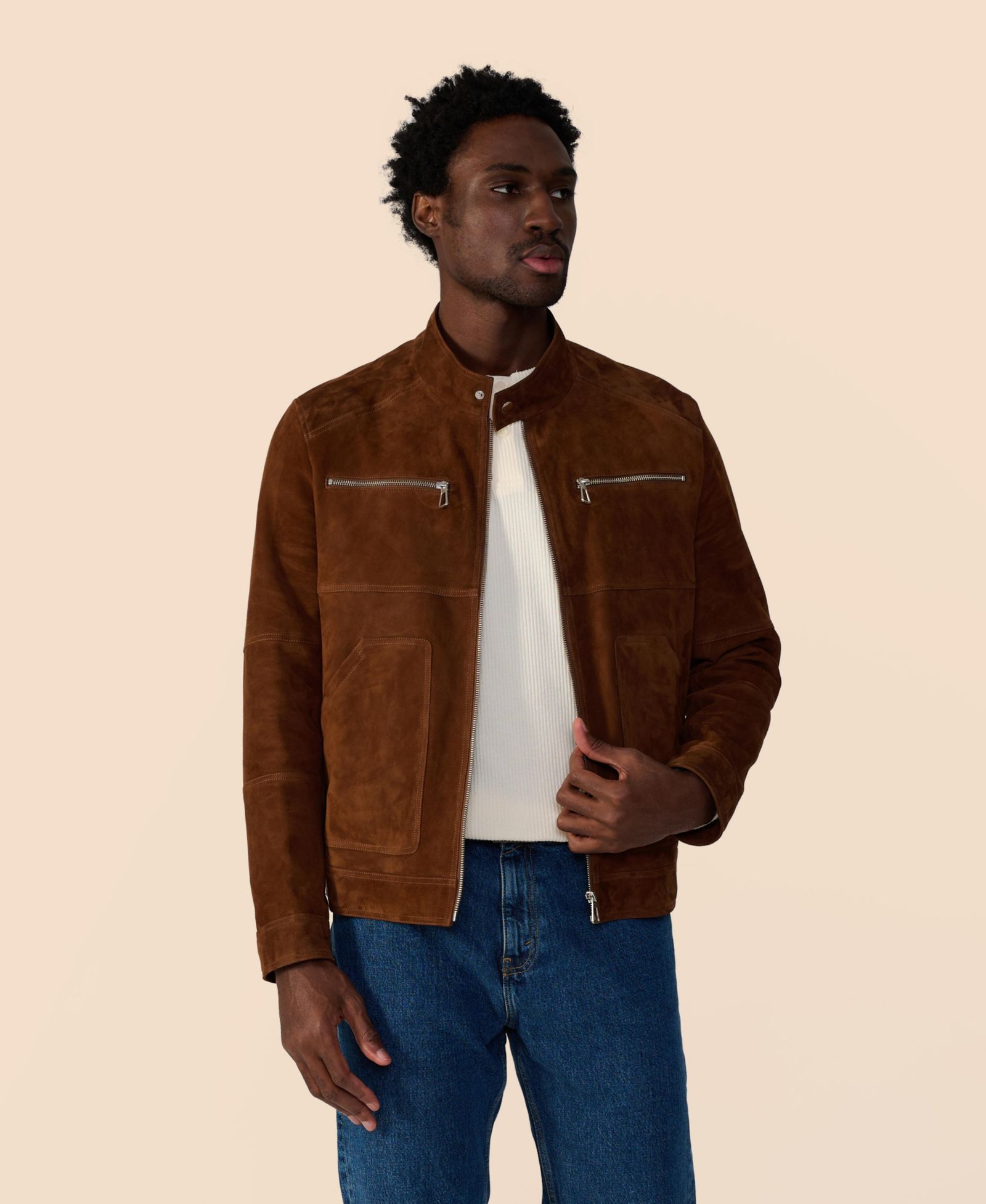 Furniq UK Men's Archie Suede Jacket, Created for Macy's