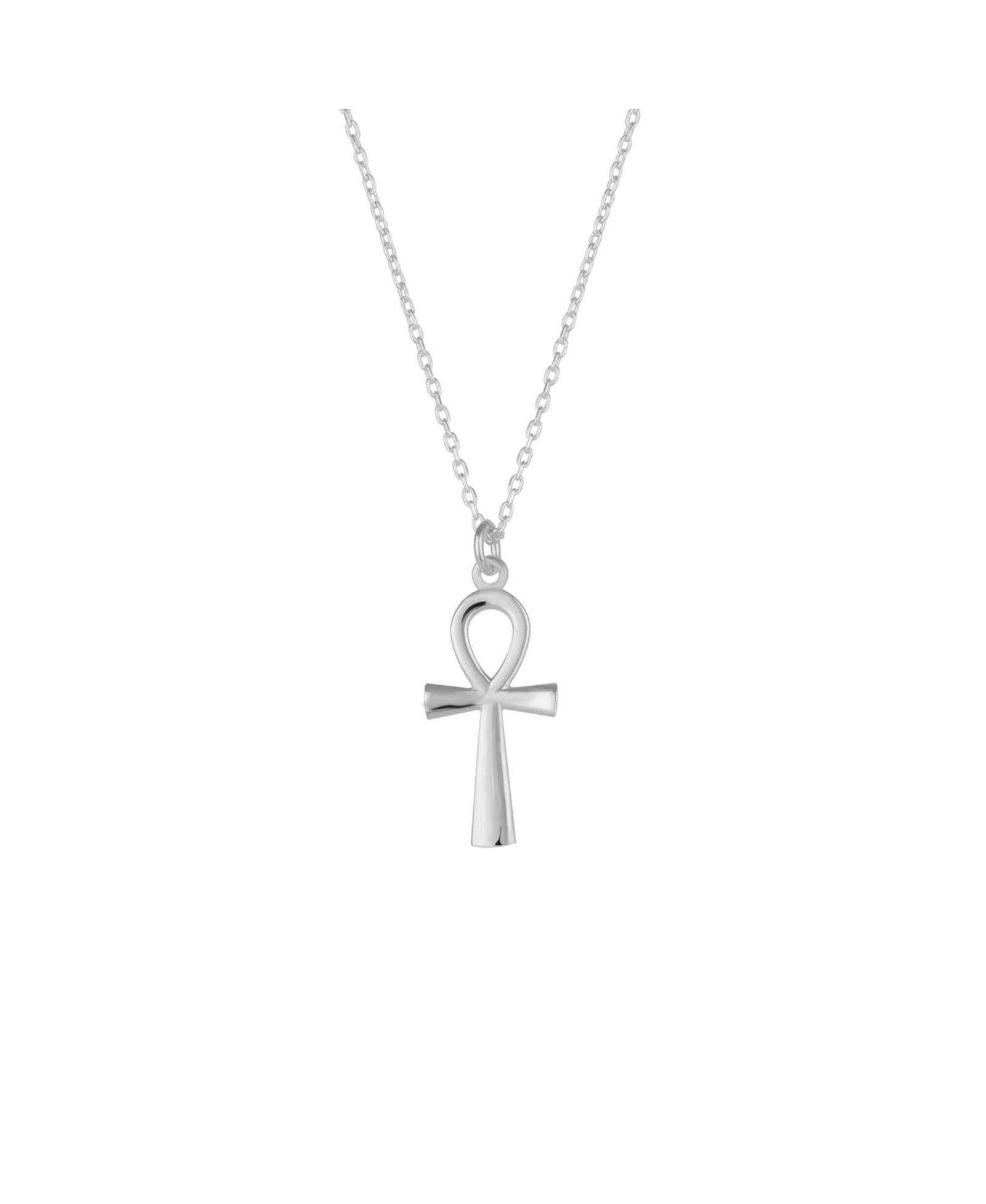 Spero London Sterling Egyptian Ankh Necklace