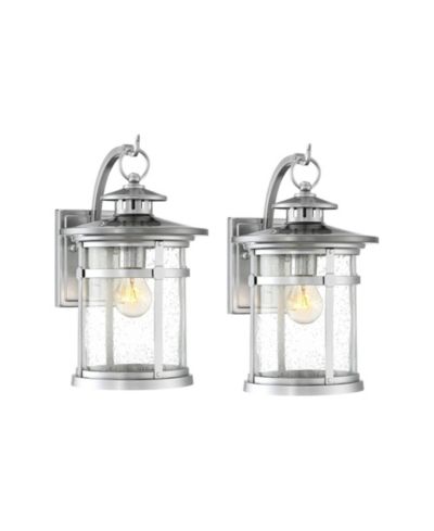 Настенные светильники Franklin Iron Works Callaway Modern Industrial Outdoor, набор из 2 шт. с прозрачным стеклом