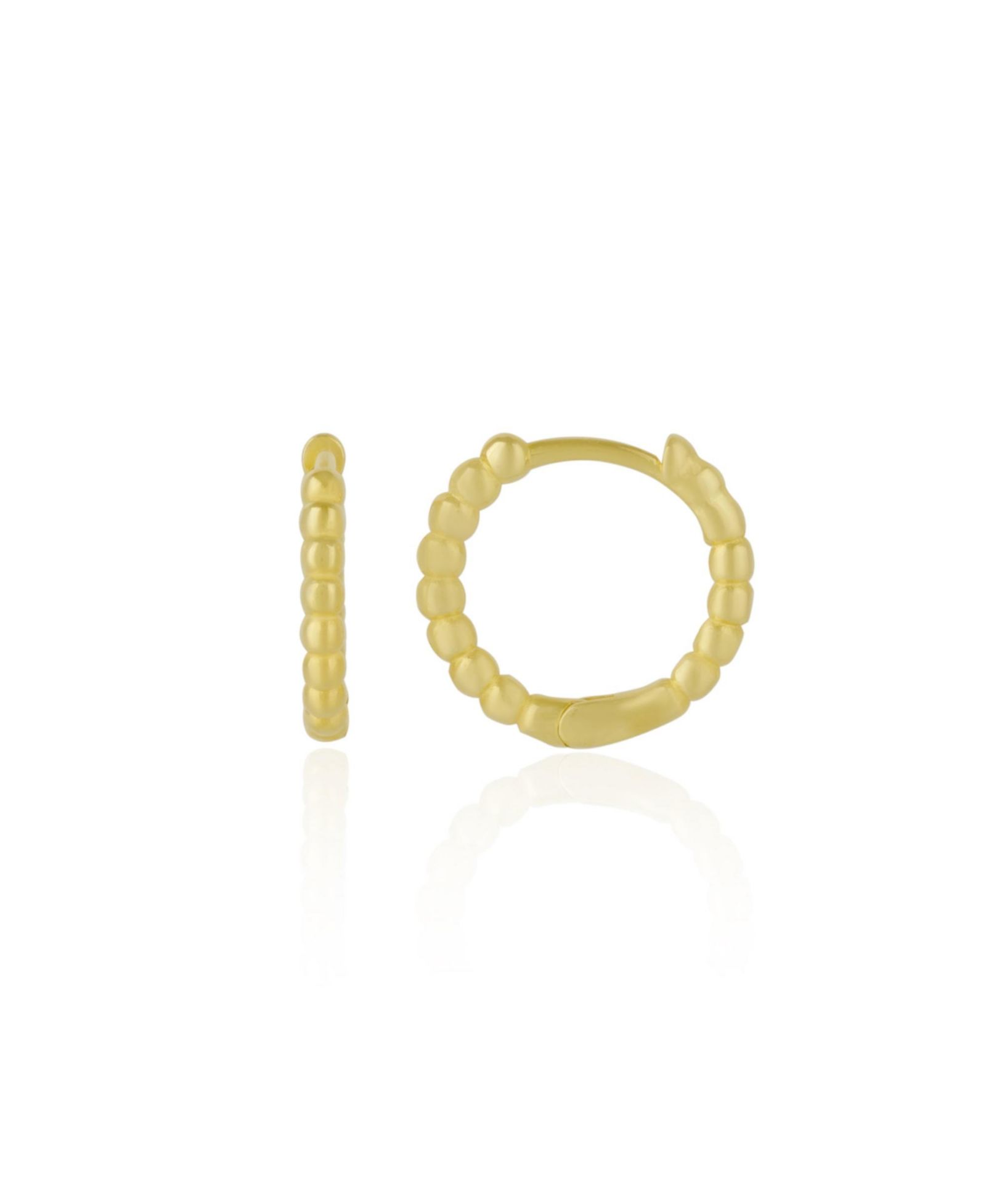 Spero London Bead Hoop Sterling Earring