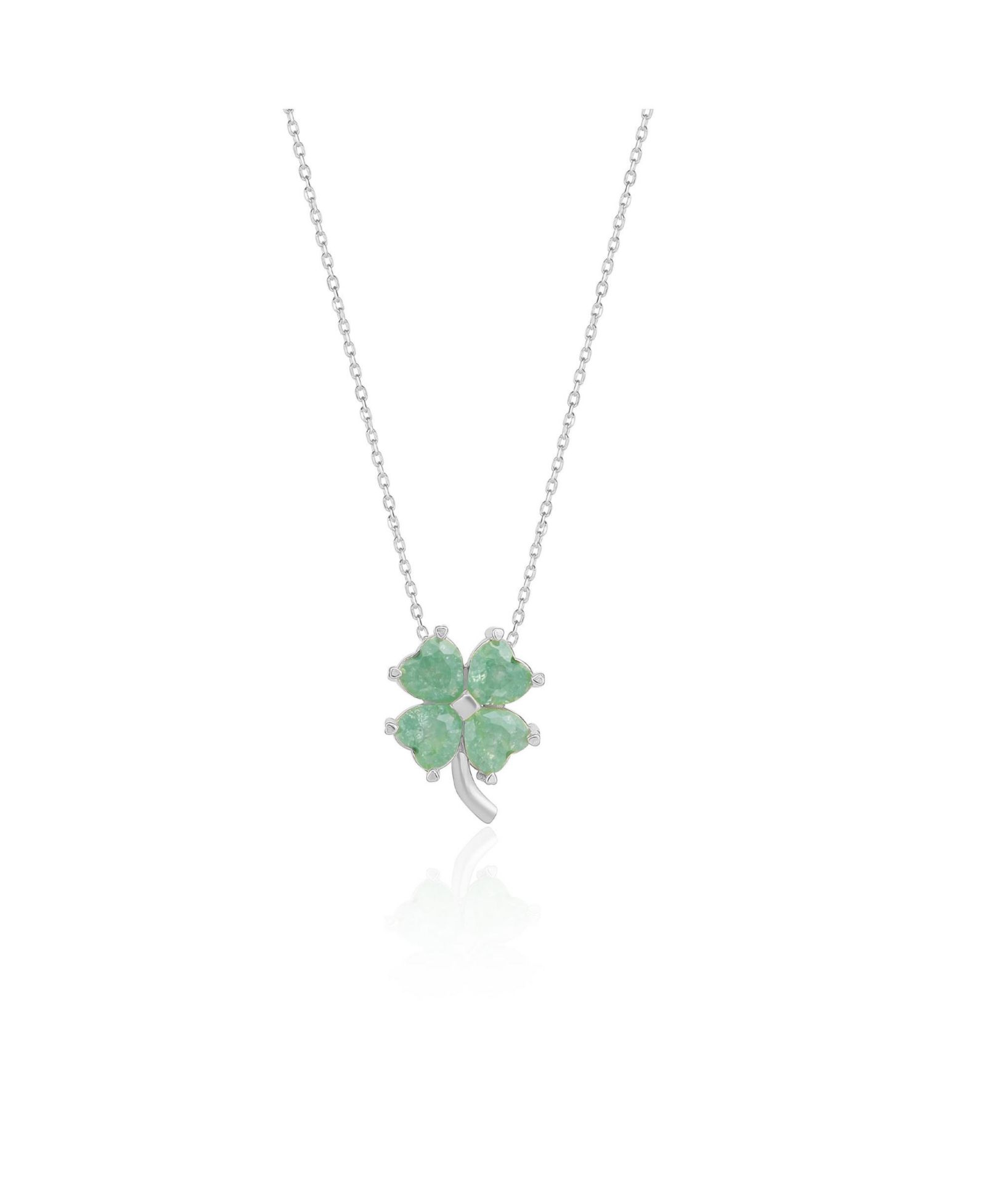 Серебряное ожерелье Spero London Four Leaf Clover