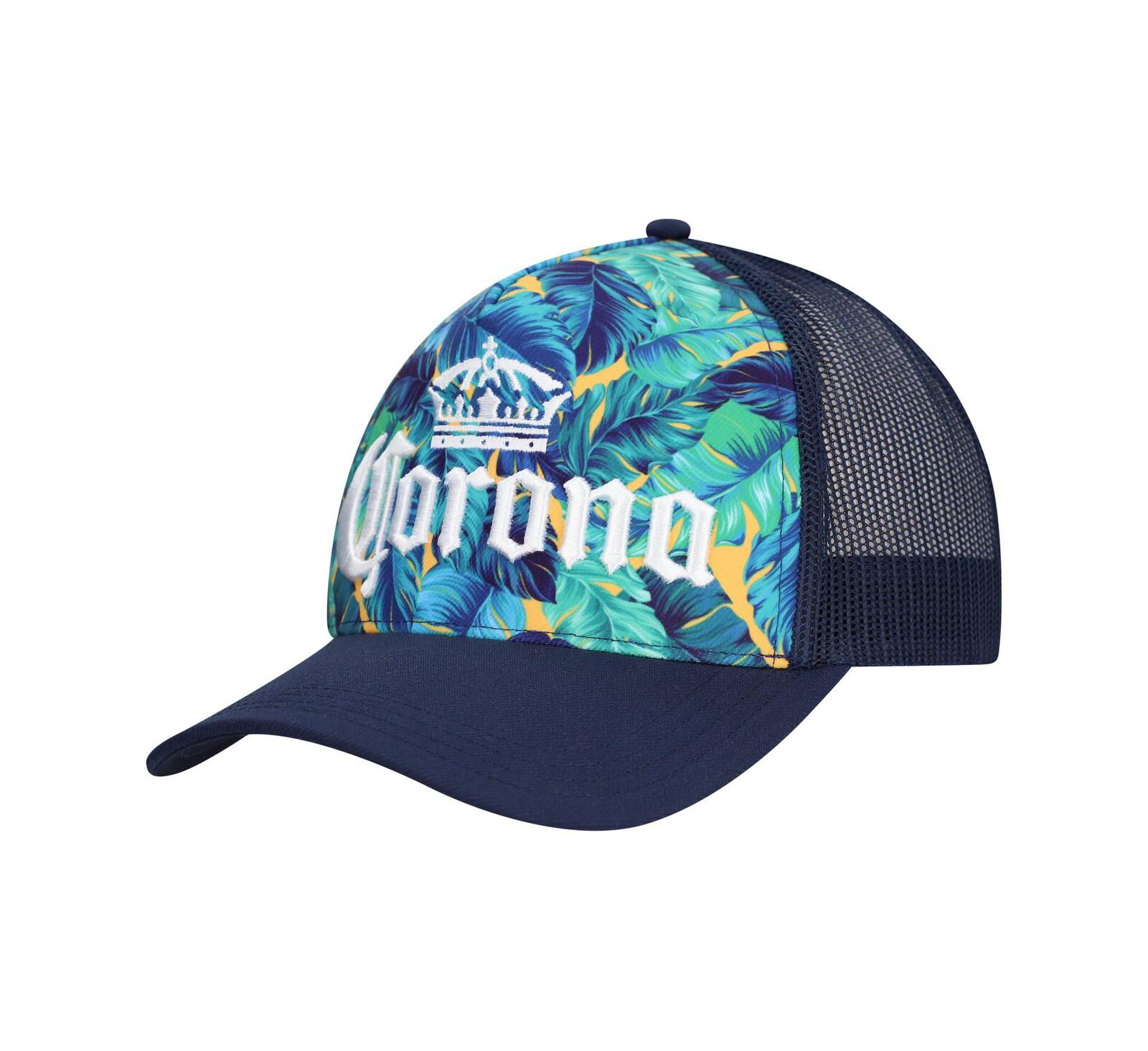 Мужская кепка Lids Navy Corona A-Frame Floral Trucker регулируемая
