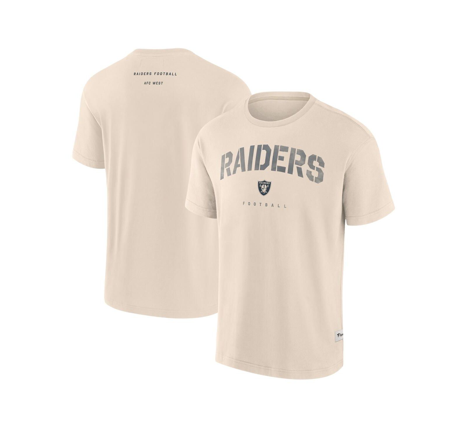 Fanatics Мужская футболка Cream Las Vegas Raiders Elements Weathered Tonal Future Ground