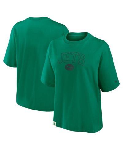 Женская футболка Nike New York Jets Glory Arch Boxy, зеленая