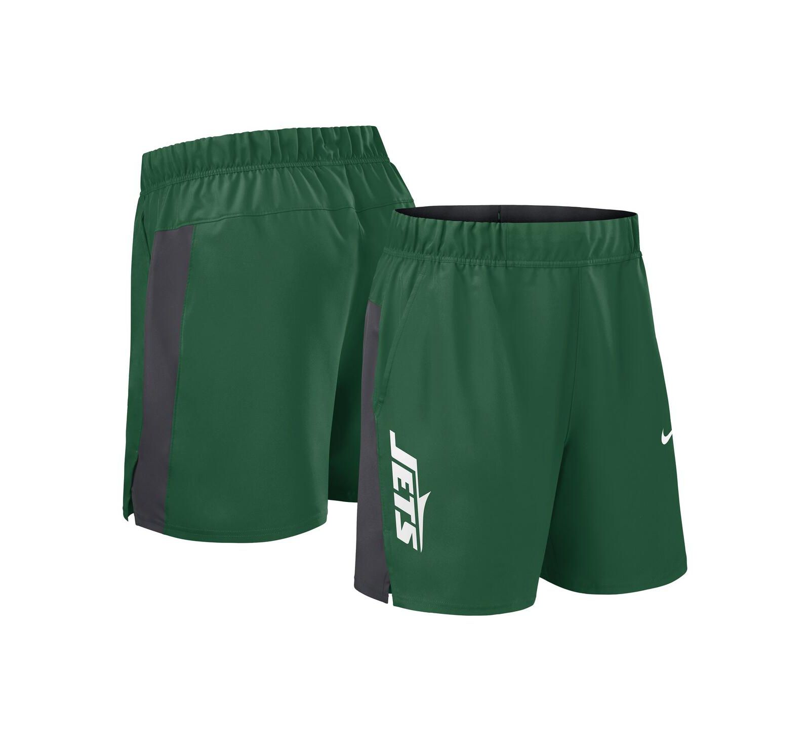 Nike Men's Green New York Jets Woven Victory Performance Shorts
