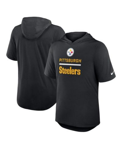 Nike Мужская черная толстовка-футболка Pittsburgh Steelers Lockup Tri-Blend
