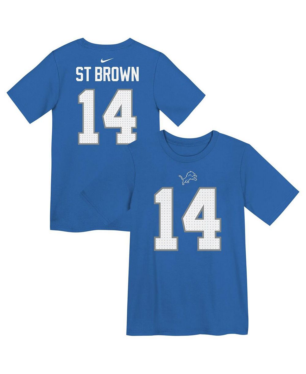 Детская футболка Nike Preschool Amon-Ra St. Brown Blue Detroit Lions